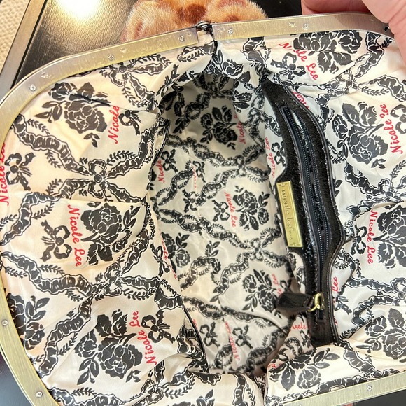 Nicole Lee Brown and Gold Polka Dot Satchel - Picture 4 of 6